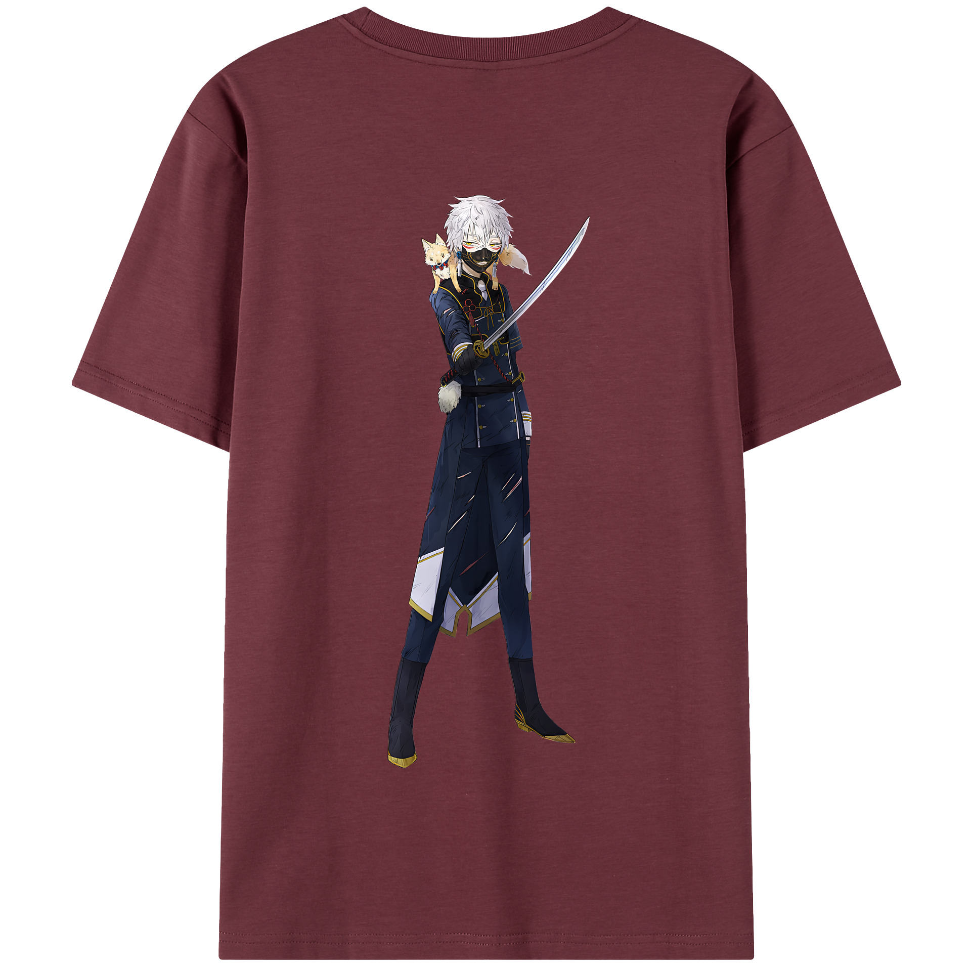 （画像用） 刀剣乱舞 Touken Ranbu 綿100％半袖Tシャツ（背面プリント）